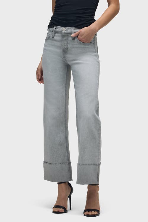 Hudson Jeans Rosie Hi Rise Wide Leg Ankle In Washed Slate