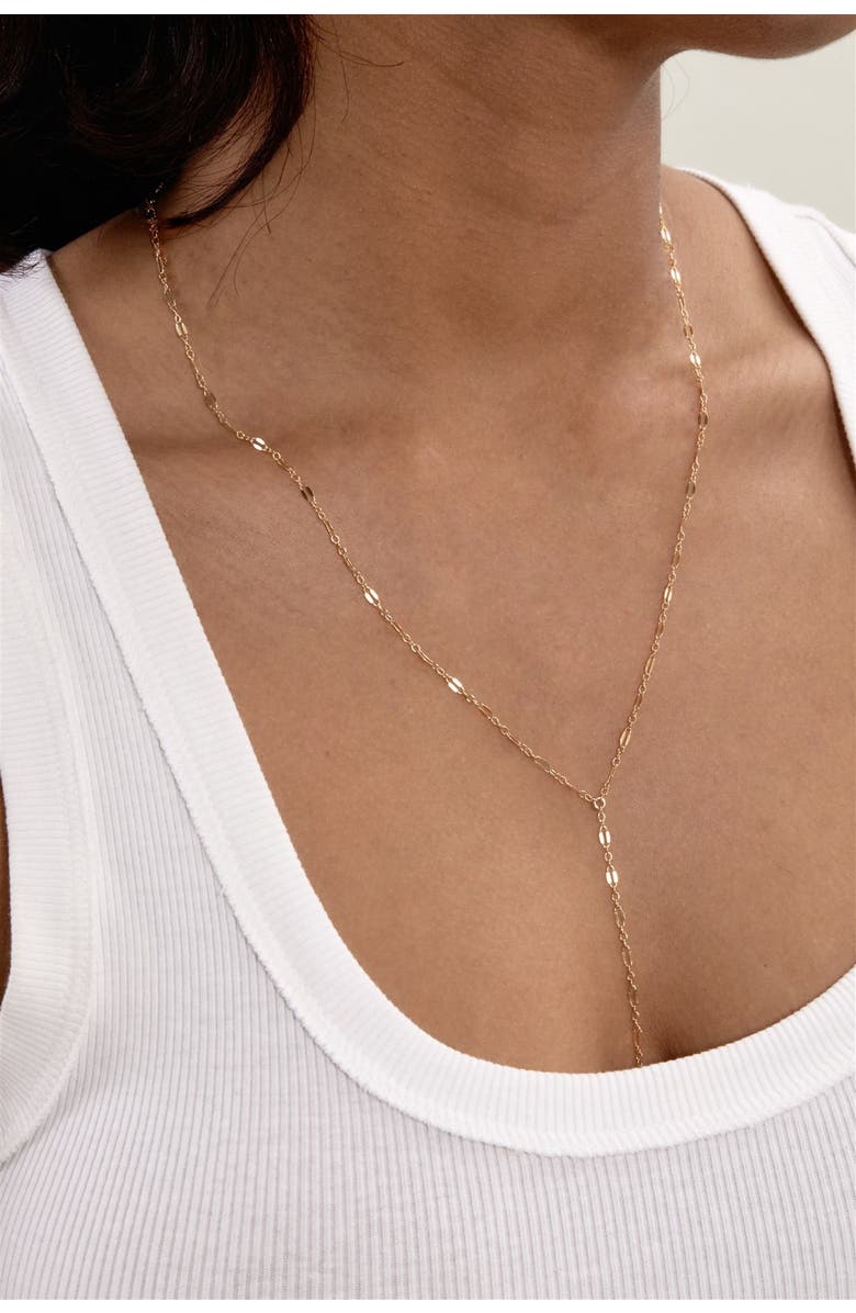 Set & Stones Phoebe Lariat Necklace, Alternate, color, Gold