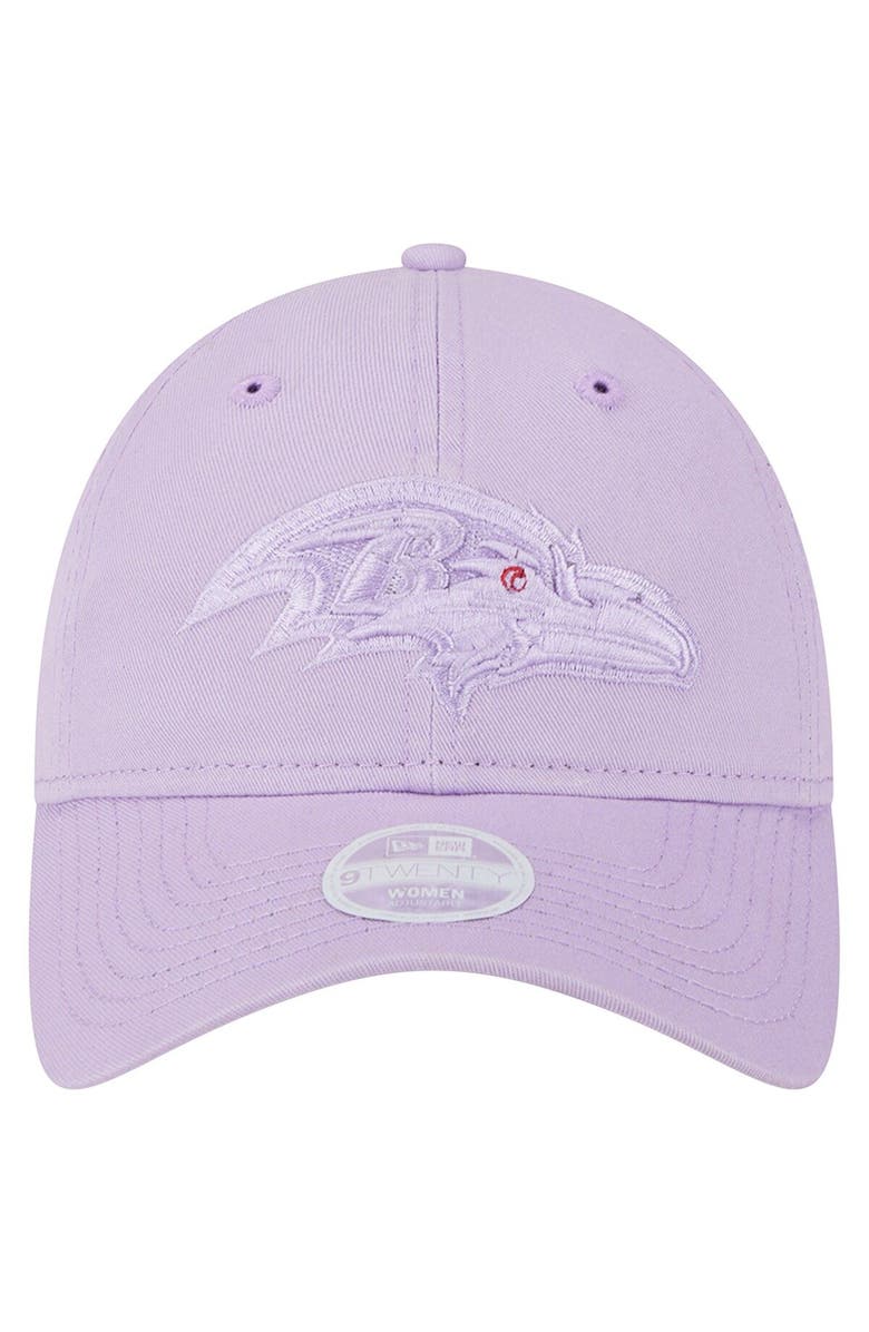 New Era Women's New Era Purple Baltimore Ravens Color Pack Brights 9TWENTY Adjustable Hat, Alternate, color, 