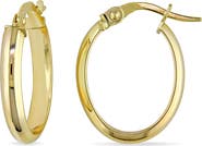 DELMAR Slim Hoop Earrings