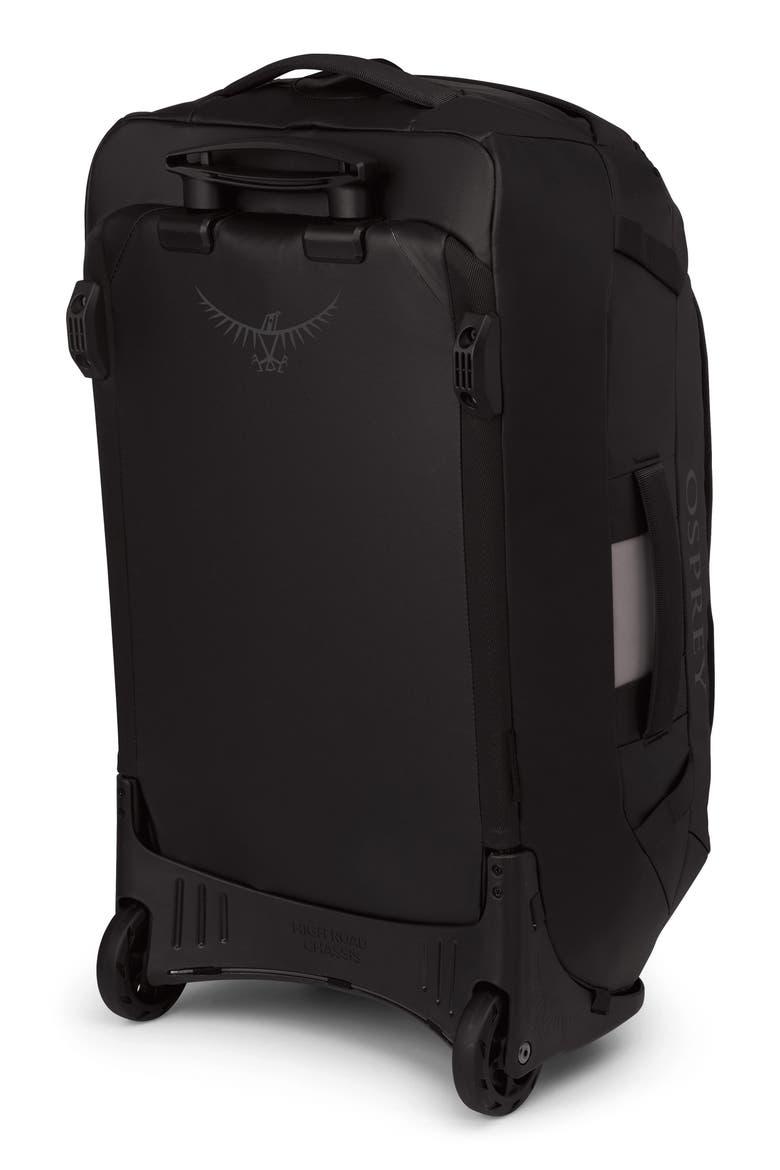 Transporter 60-Liter Duffle Wheeled Carry-On Luggage, Alternate, color, RAVEN BLACK/BLACK