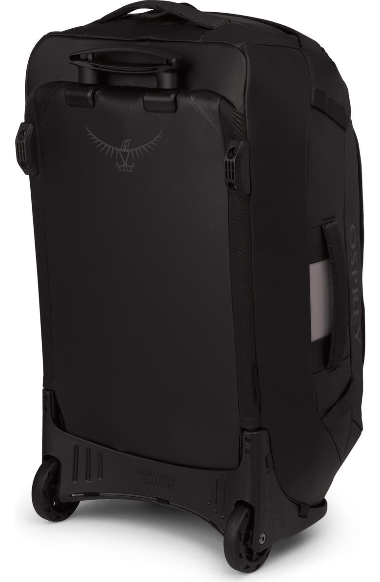 Osprey Transporter 60-Liter Duffle Wheeled Carry-On Luggage, Alternate, color, Raven Black/Black