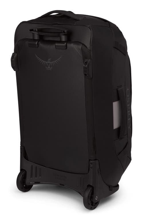 Osprey Transporter 60-liter Duffle Wheeled Carry-on Luggage In Raven Black/black