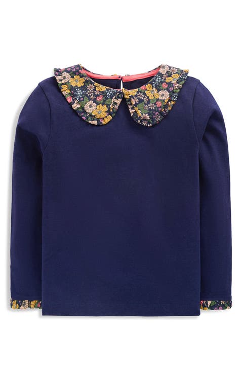 Kids' Collared Breton Jersey Top