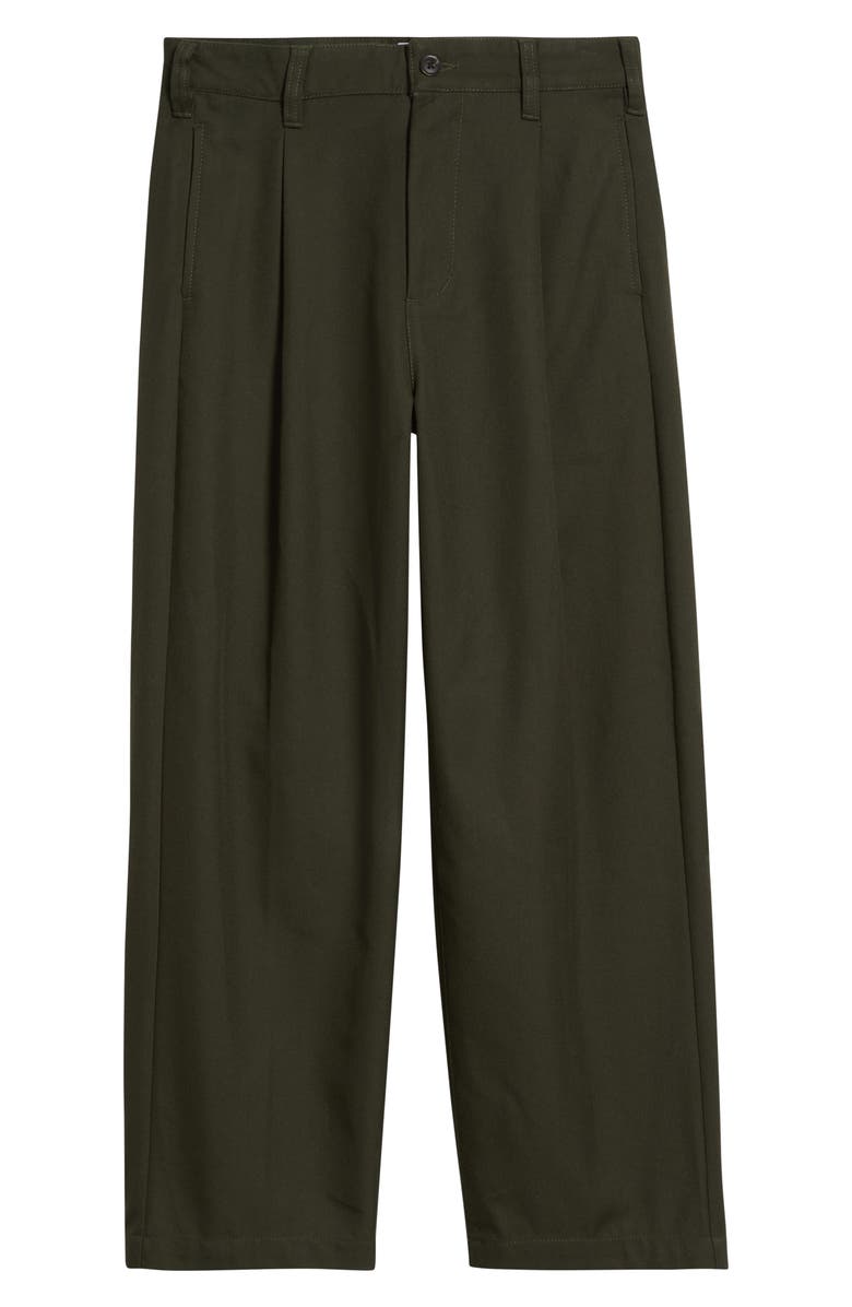 Obey Armel Pleated Twill Pants, Alternate, color, Rosin