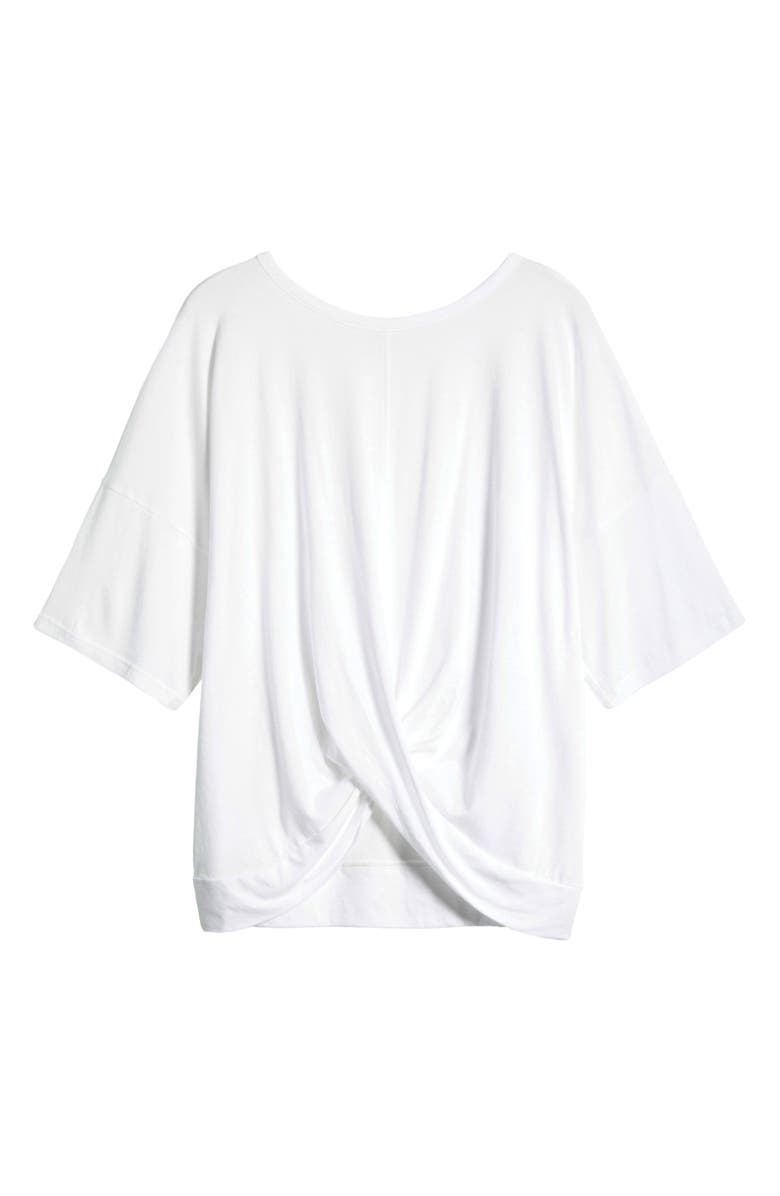 Zella Plus Twist Front T-Shirt, Alternate, color, 