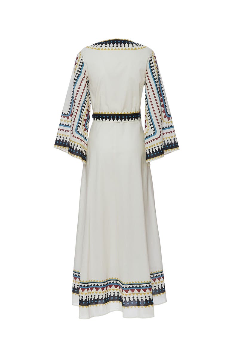 La DoubleJ The Wrap Dress Doric Placée Cream, Alternate, color, Doric Placée Cream