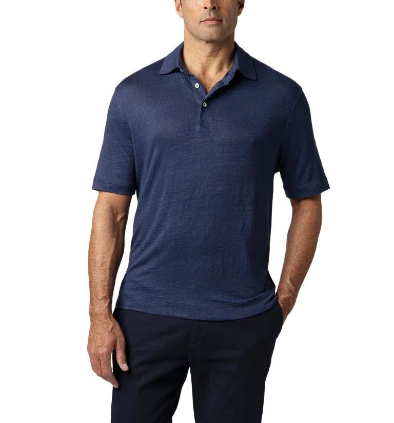 Taylor Linen Jersey Polo