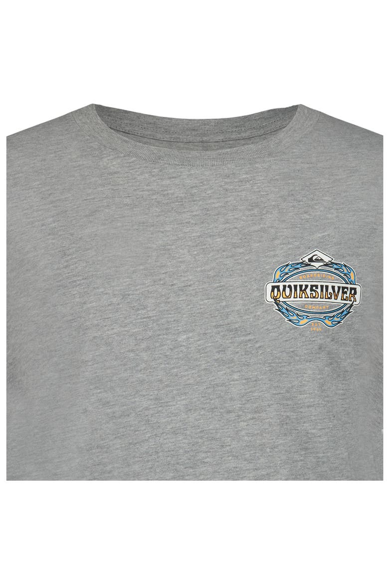 Kids' Flames Graphic T-Shirt, Alternate, color, GREY HEATHER