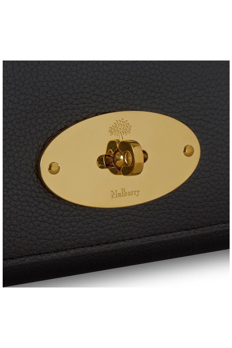 Lily Leather Wallet on a Chain, Alternate, color, BLACK