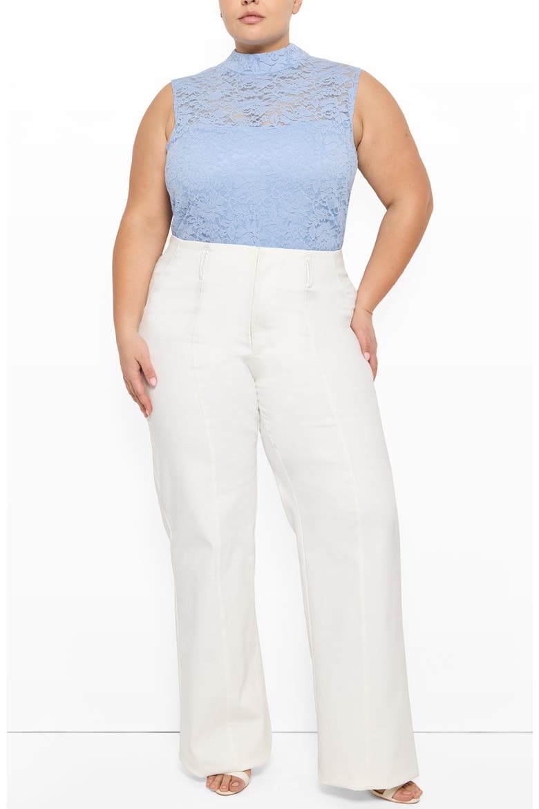 Casablanca Straight Leg Jeans, Alternate, color, White