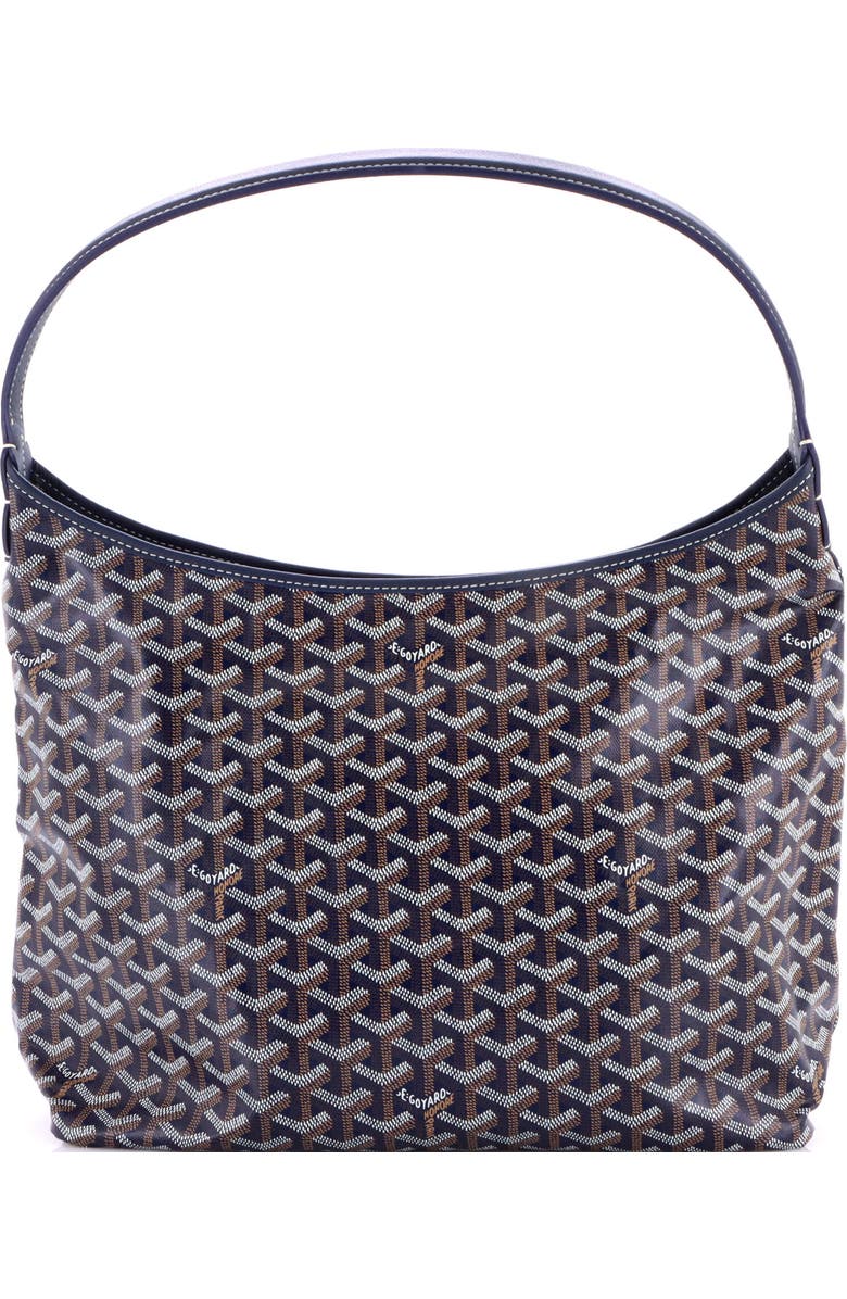 Pre-Owned Goyard Boheme Hobo Coated Canvas, Main, color, Blue