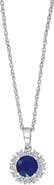 EFFY Sapphire & Diamond Pendant Necklace