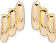 Brook and York Harper Curve Statement Stud Earrings