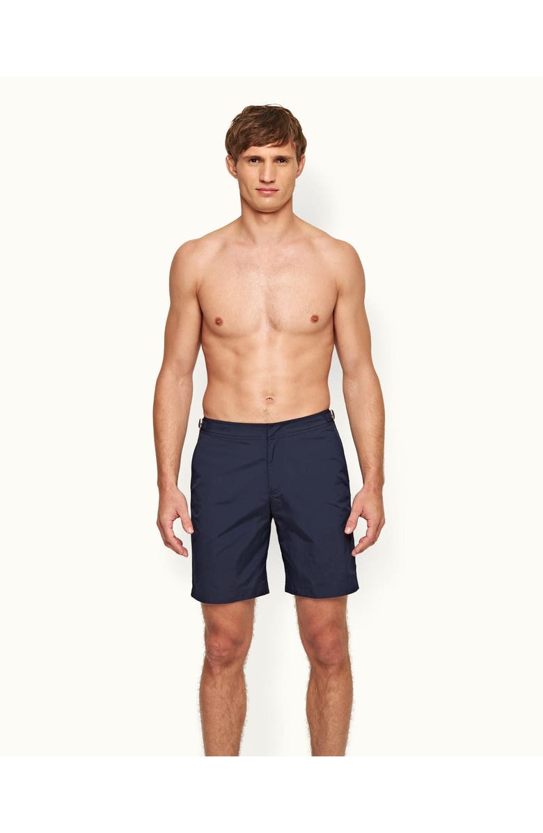 Orlebar Brown Dane Longest-Length Swim Shorts, Main, color, Navy