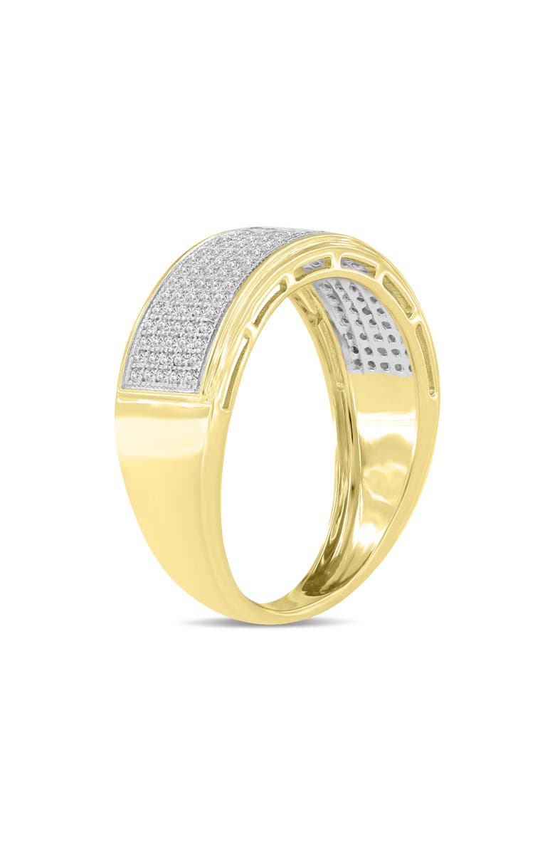 LuvMyJewelry Quintus Unisex Diamond Band Ring in 10K Gold, Main, color, 10K Yellow Gold