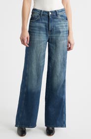 WARP+WEFT High Waist Wide Leg Jeans