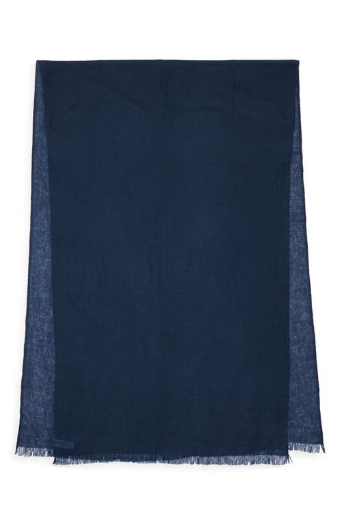 Nordstrom Textured Cashmere Scarf In Blue