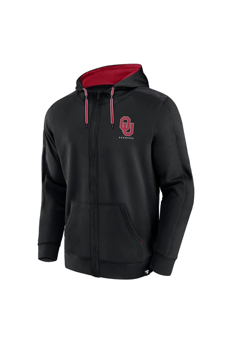 Men's Fanatics Branded Black Oklahoma Sooners Power Index Full-Zip Hoodie, Alternate, color, Black