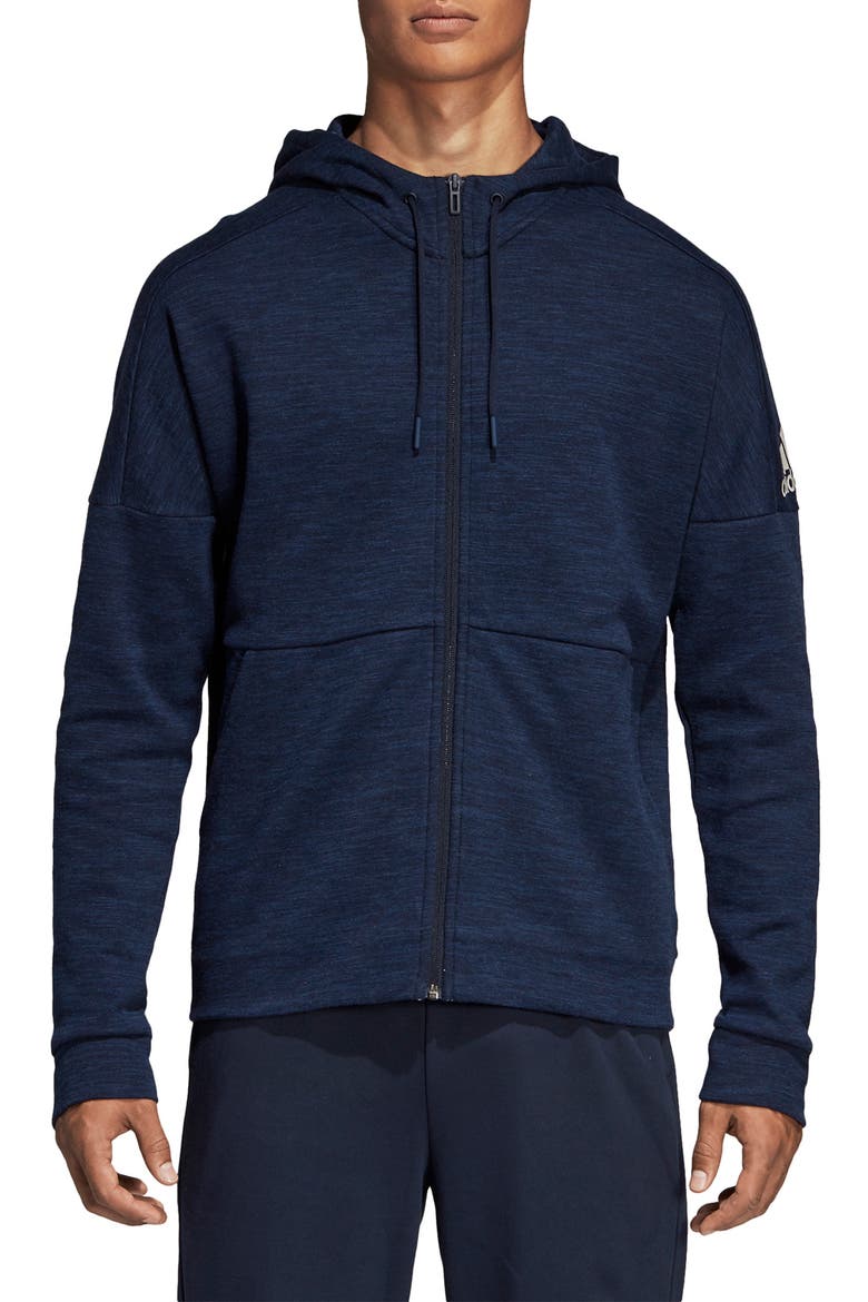 ID Stadium Zip Hoodie, Main, color, LEGEND INK/ ASH GREY