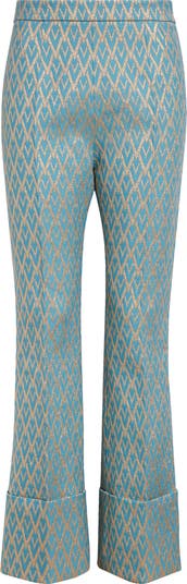 Valentino Garavani Toute La V Metallic Jacquard Pants