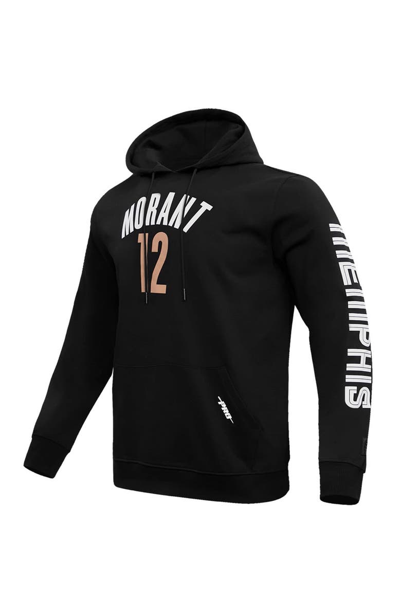 PRO STANDARD Men's Pro Standard Ja Morant Black Memphis Grizzlies 2023/24 City Edition Name & Number Pullover Hoodie, Alternate, color, 