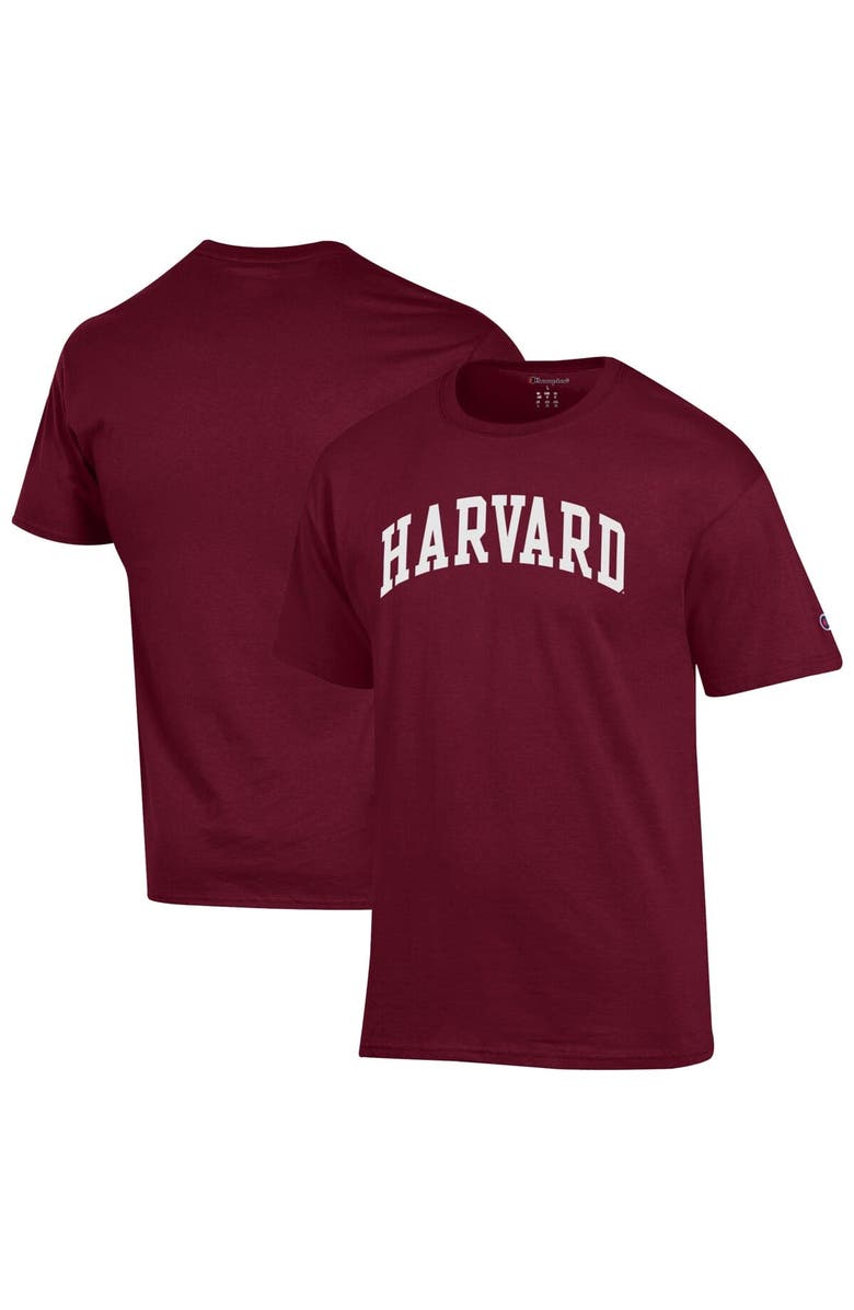 Champion Men's Champion Crimson Harvard Crimson Basic Arch T-Shirt, Main, color, Crimson
