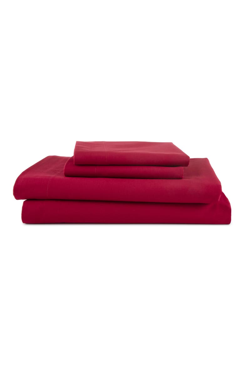 Everyday 225 Thread Count Sheet Set, Main, color, PAPRIKA