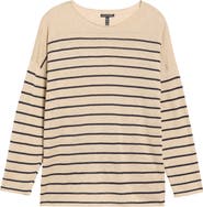 Eileen Fisher Organic Linen & Organic Cotton Crewneck Sweater