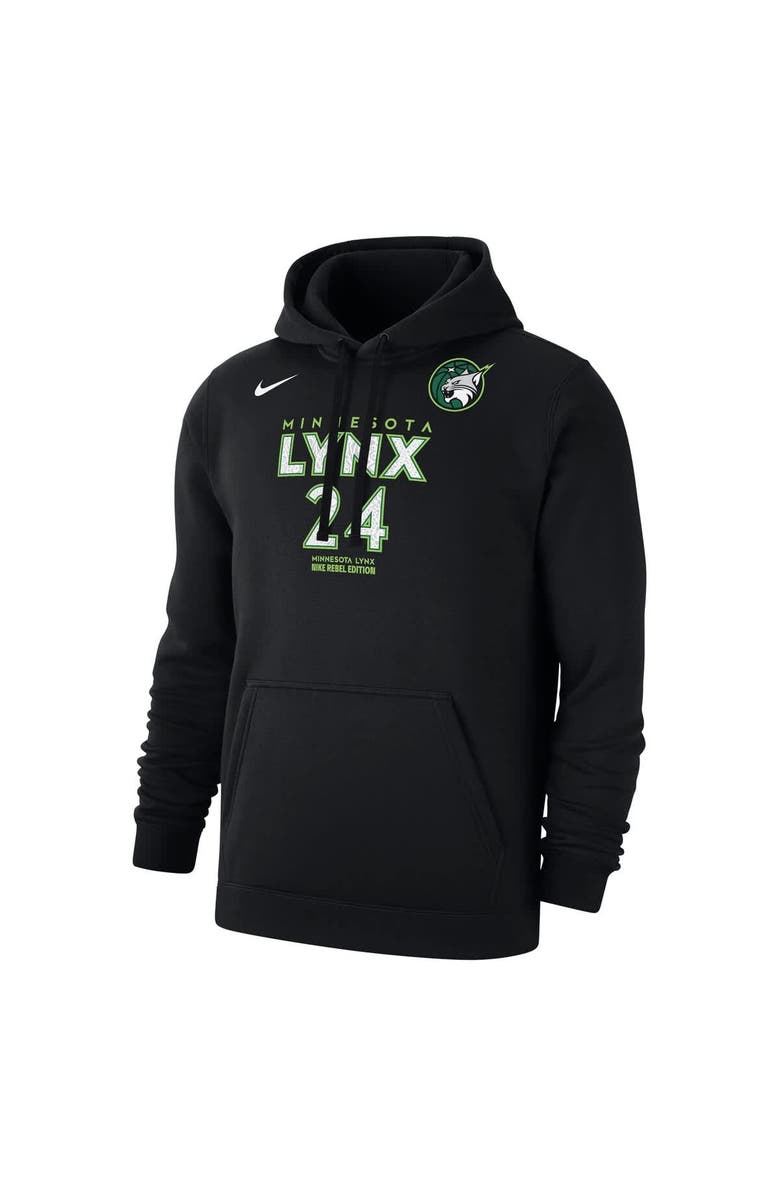 Nike Men's Nike Napheesa Collier Black Minnesota Lynx Rebel Edition Name & Number Pullover Hoodie, Alternate, color, Black