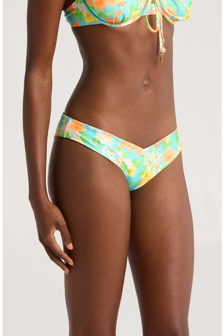 V-Cut Bikini Bottoms, Alternate, color, SUNKISSED SOUL