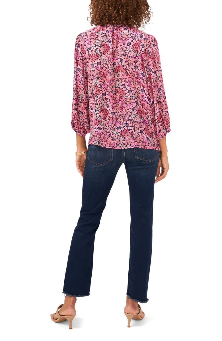 Vince Camuto Meadow Floral Peasant Blouse, Alternate, color,