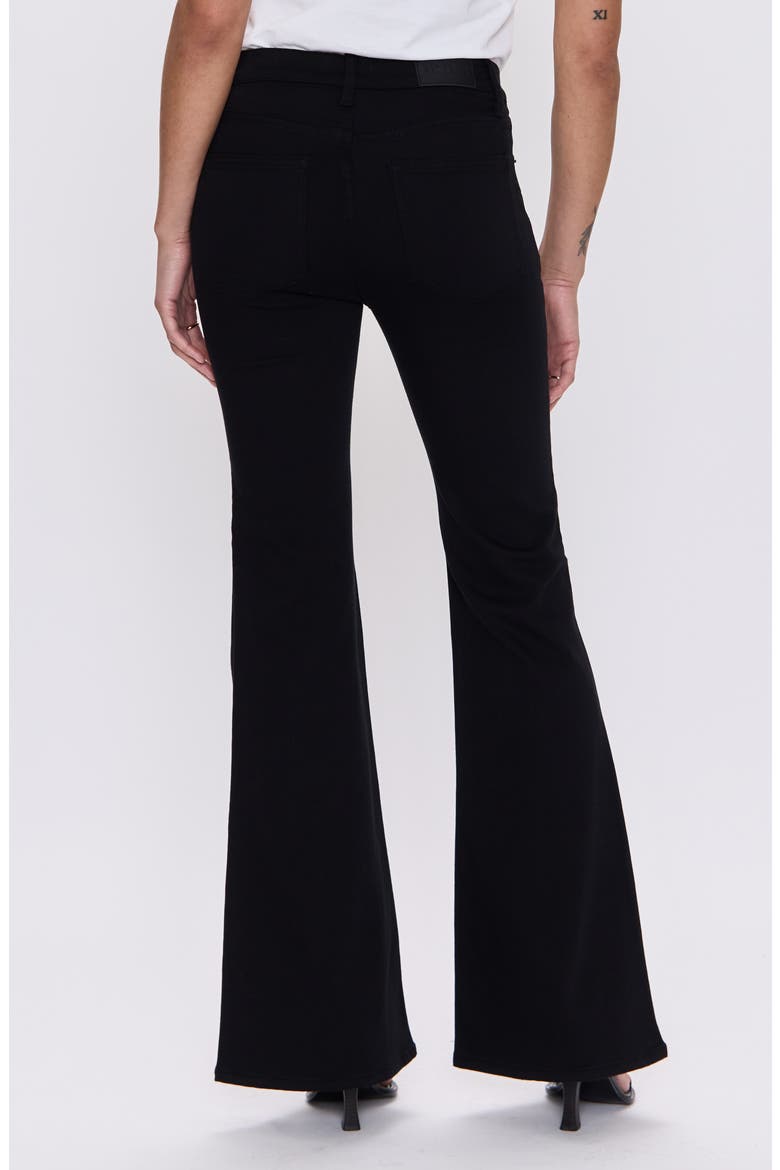 Kinsley High Waist Flare Jeans, Alternate, color, NOIR