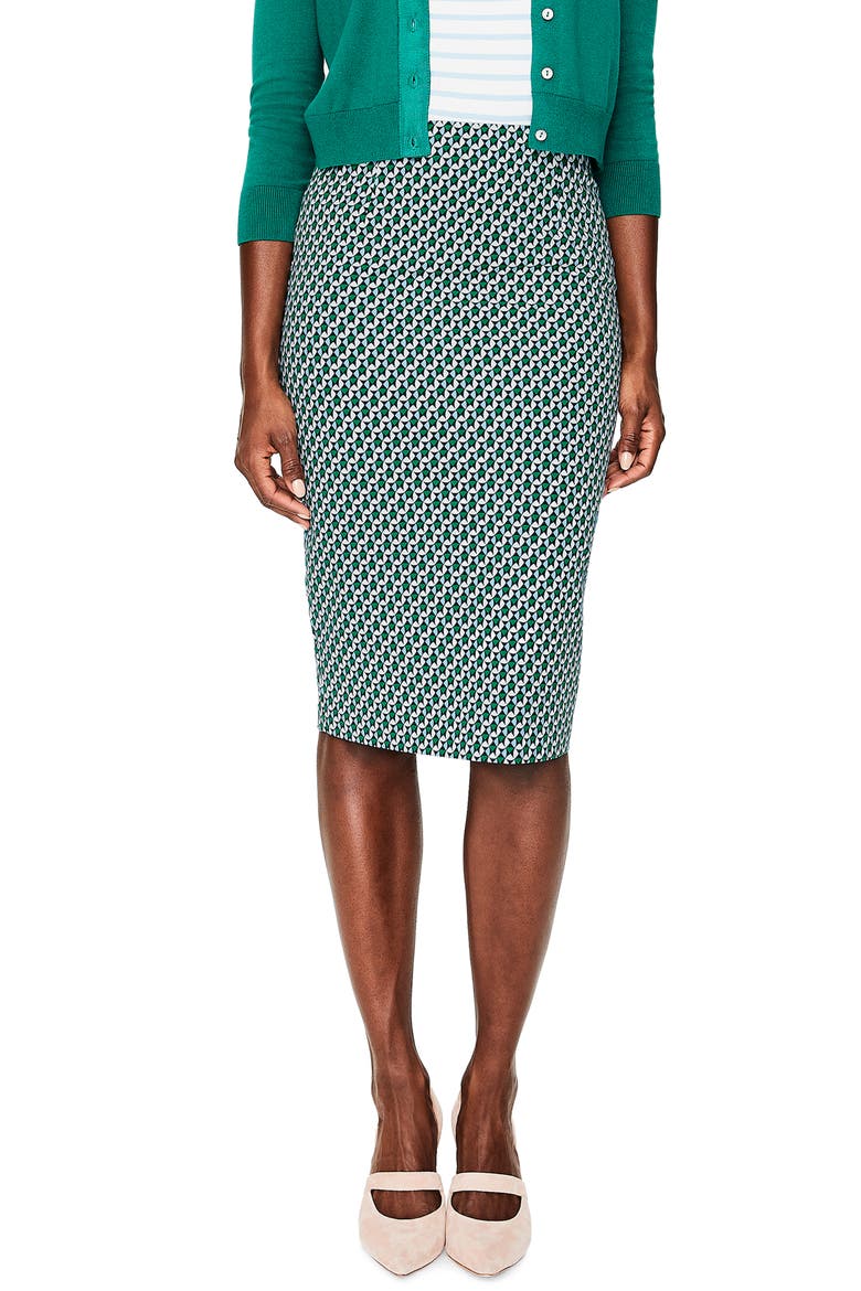 Richmond Pencil Skirt, Main, color, HERON BLUE GRAPHIC GEO