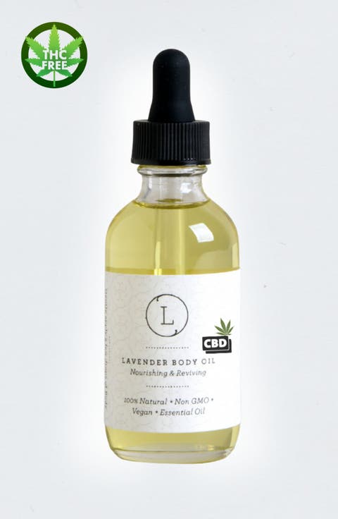 CBD Lavender Body Oil, Natural Moisturizing Body Oil