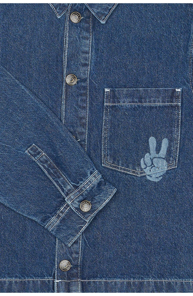 THE NEW Kids' Parks Denim Overshirt, Alternate, color, Blue Denim