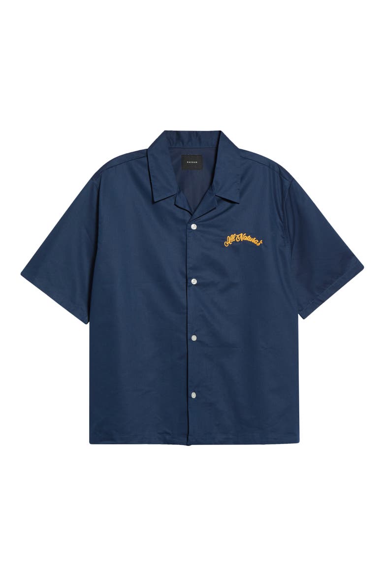 Marketcamp Button-Up Shirt, Main, color, NAVY