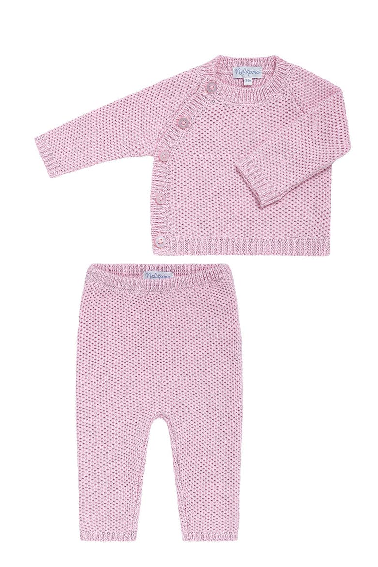 Honeycomb Knit Set - Baby, Alternate, color, Blue