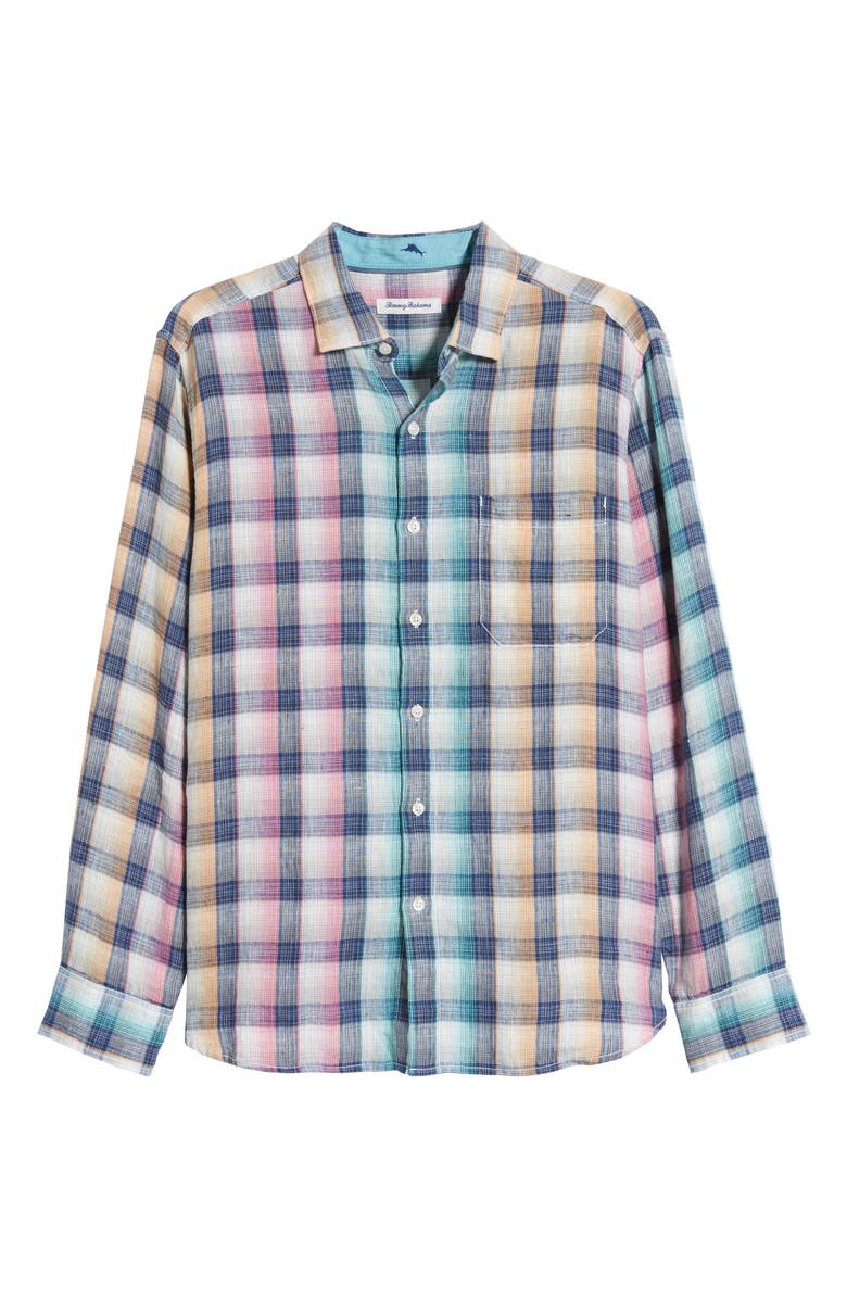Tommy Bahama Polynesian Plaid Classic Fit Shirt, Alternate, color,
