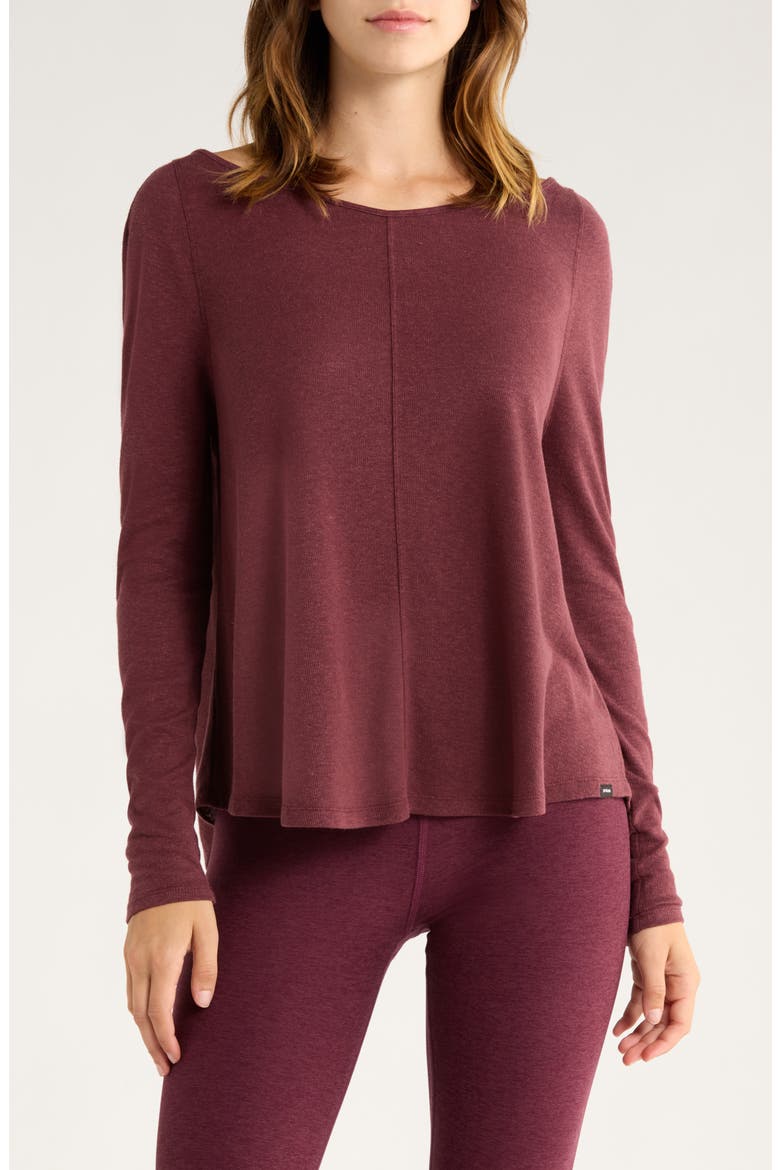 New Moon Long Sleeve T-Shirt, Main, color, DEEP VINO