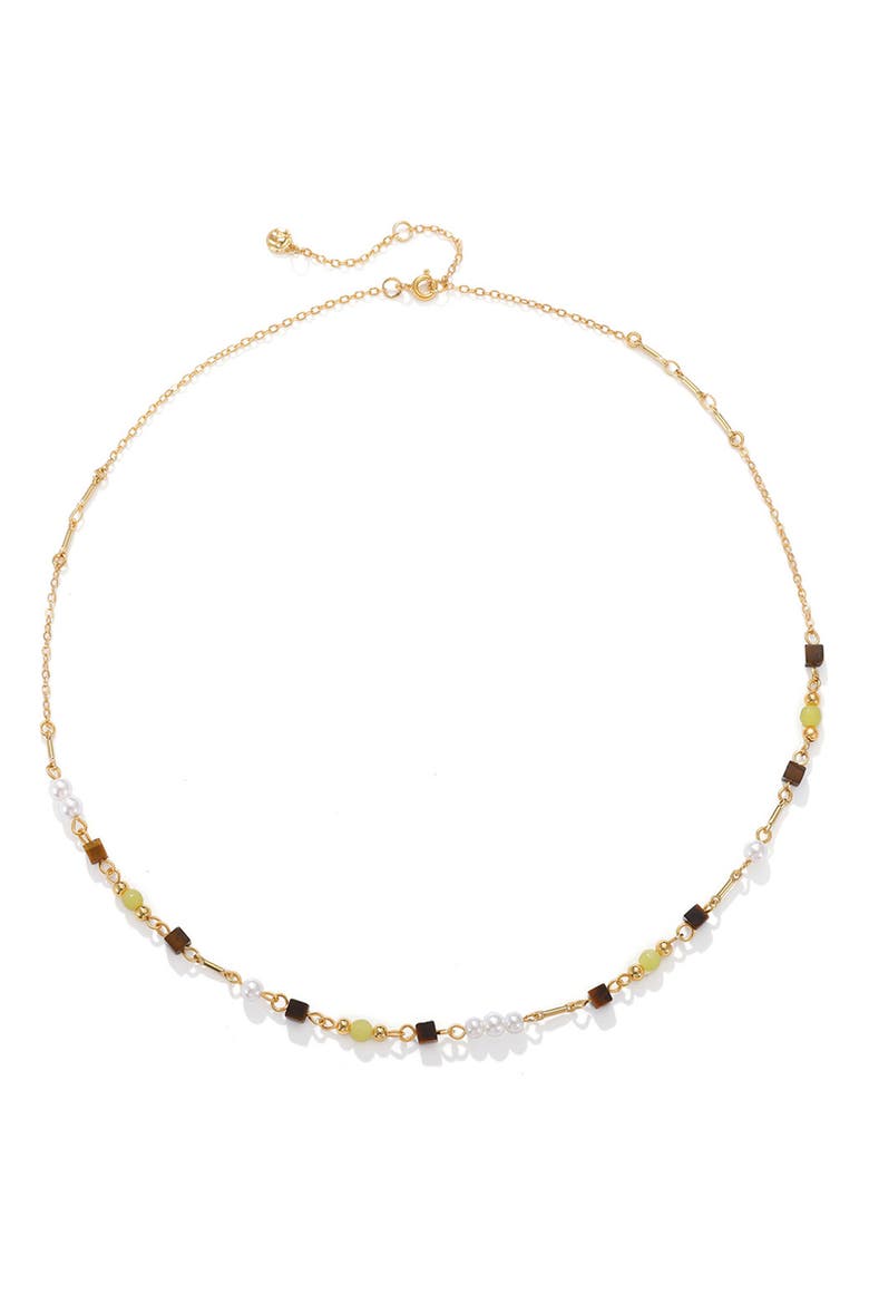 Olive Light Necklace, Main, color, GOLD
