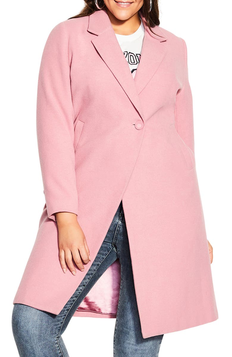 City Chic Effortless Chic Coat, Alternate, color,
