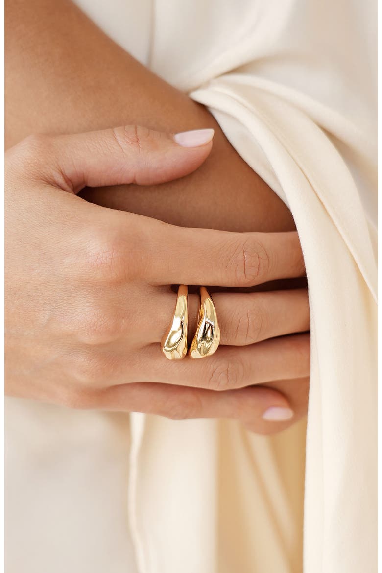 Modern Flow Ring, Alternate, color, GOLD