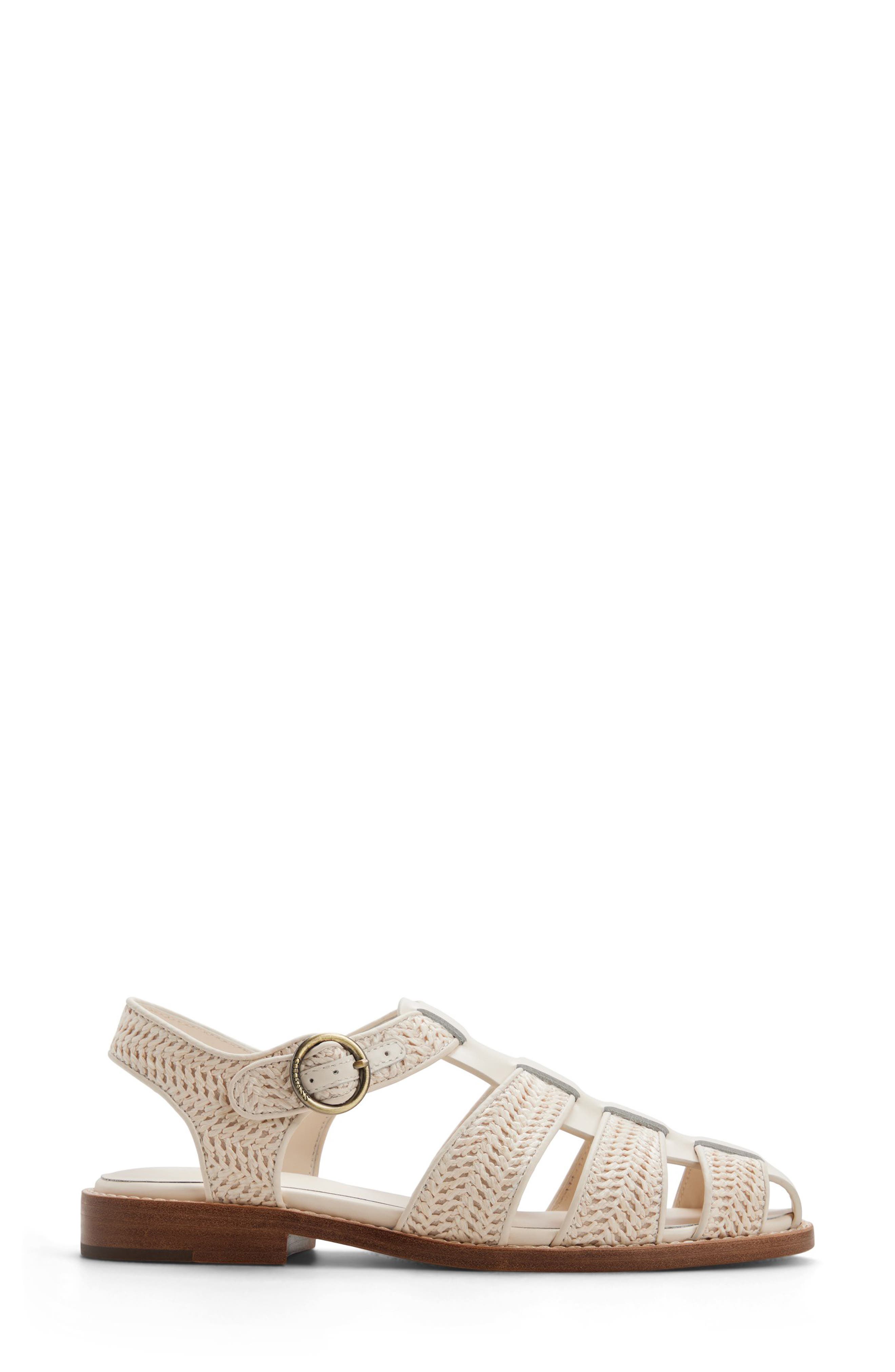Fisherman Sandal, Alternate, color, CREAM