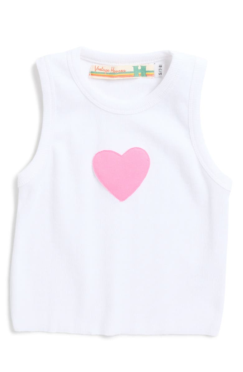 Vintage Havana Kids' Heart Patch Tank, Main, color,