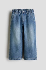 H&M Wide Leg Paper Bag Jeans