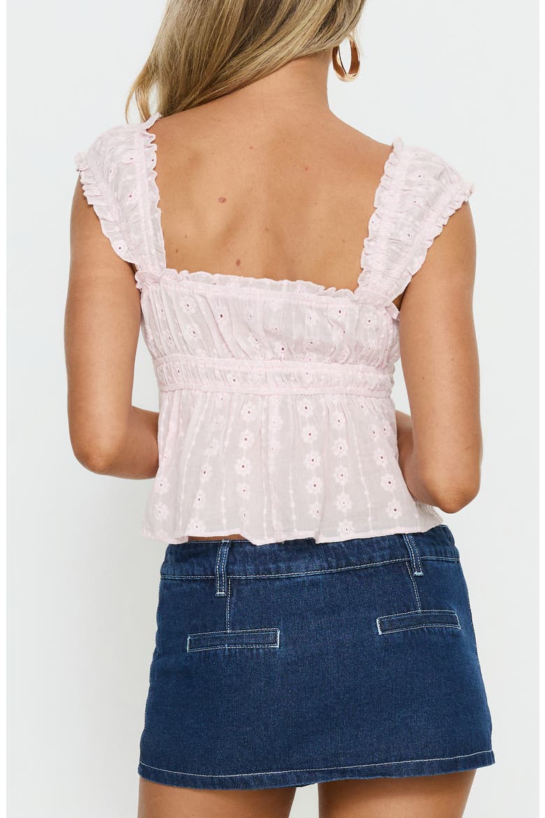 Summerfield Eyelet Cotton Top, Alternate, color, SOFT PINK
