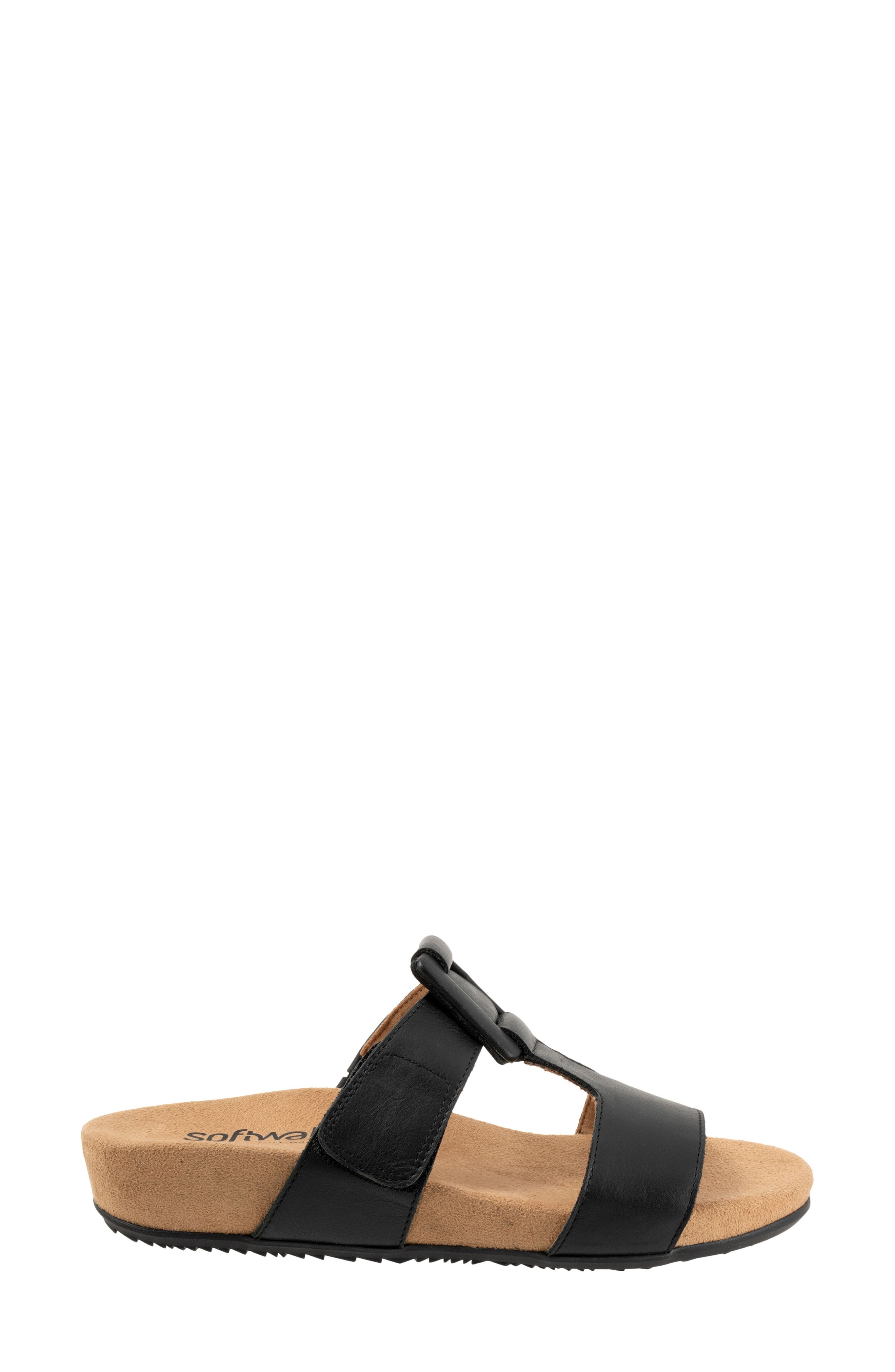 SoftWalk<sup>®</sup> Bexley Platform Slide Sandal, Alternate, color, Black