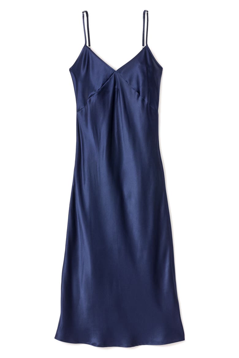 Silk Nightgown, Alternate, color, NAVY