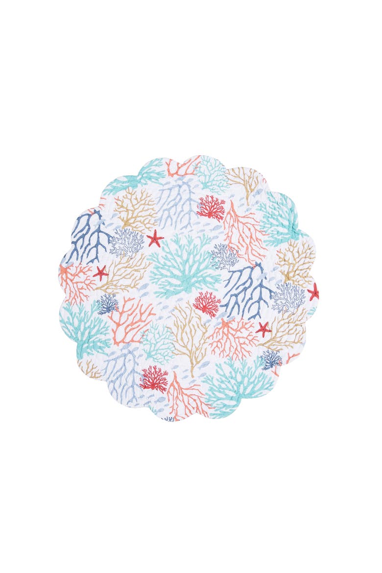 Coral Cove Placemat Collection Sets of 6, Alternate, color, Blue